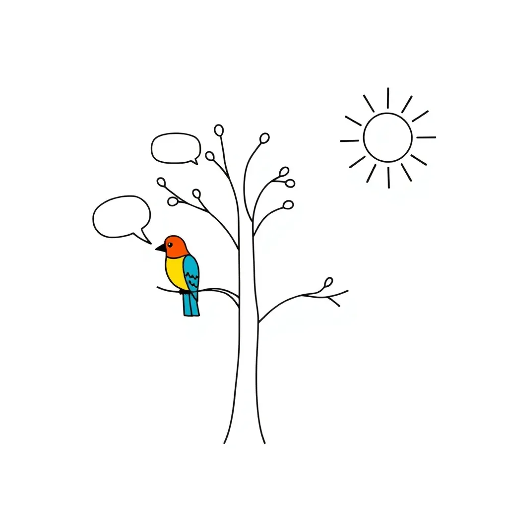 Language skills illustration
