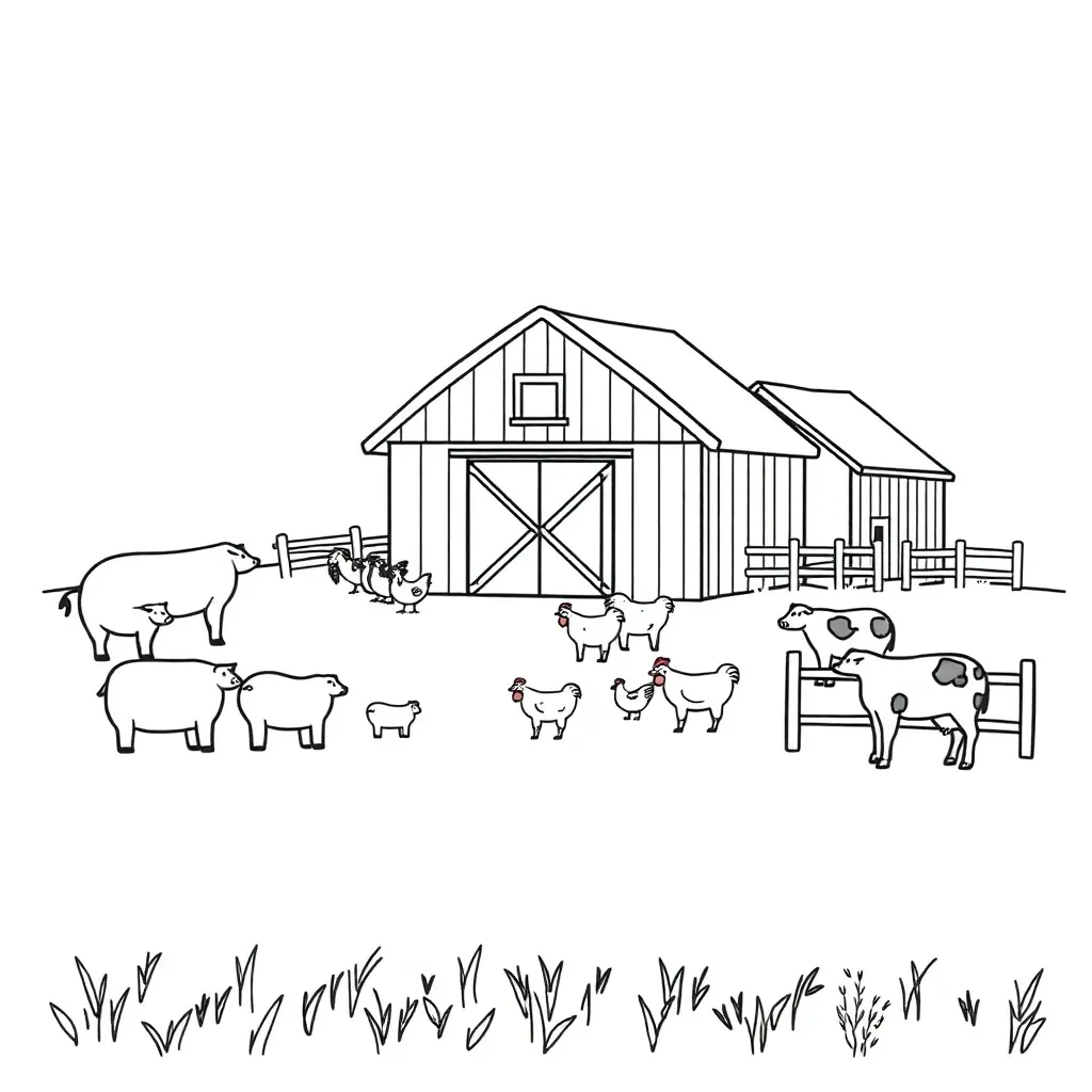 Animal Farm book illustration