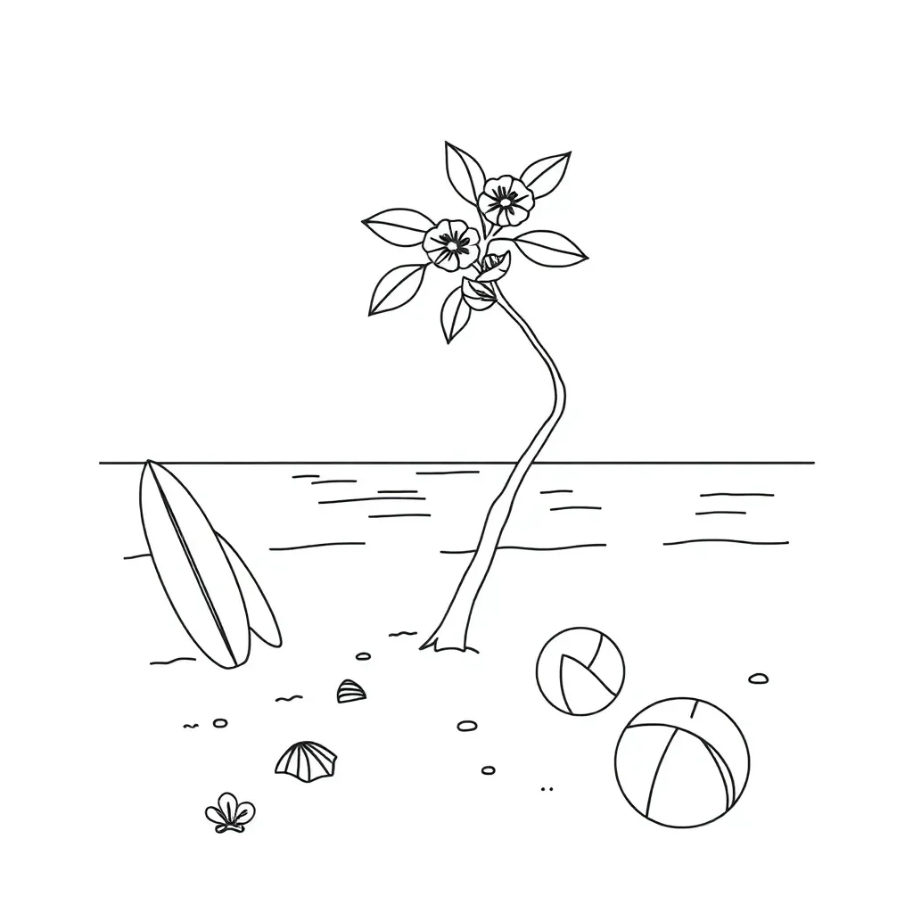Summer poetry illustration