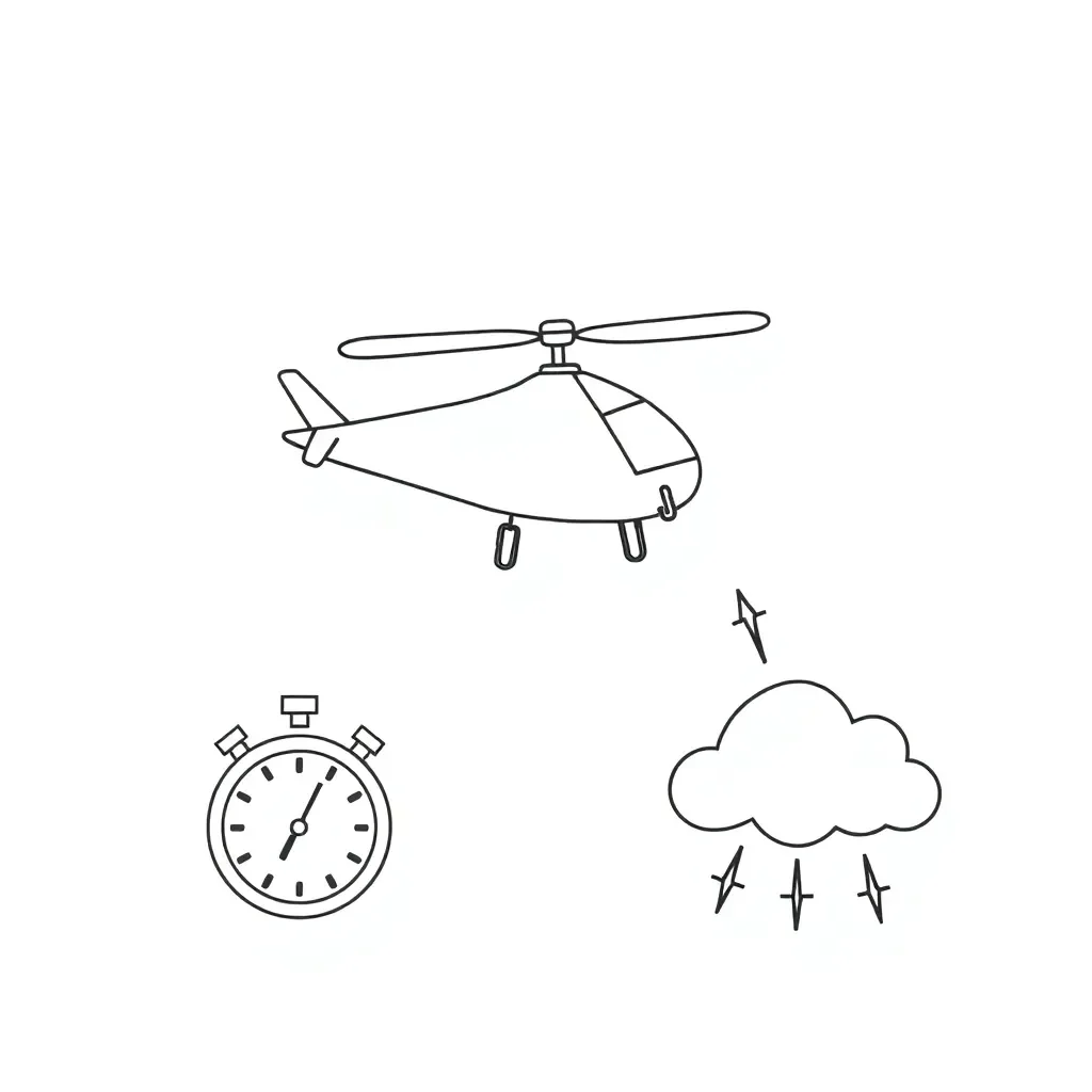 Paper helicopter diagram