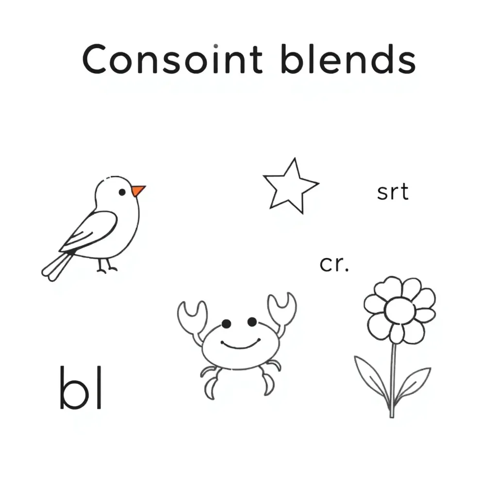 Students reading with consonant blend words