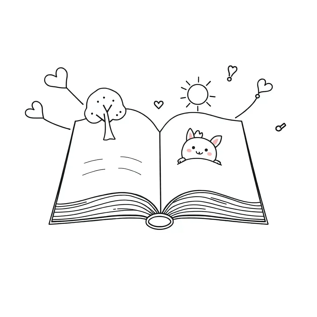 Children reading books together