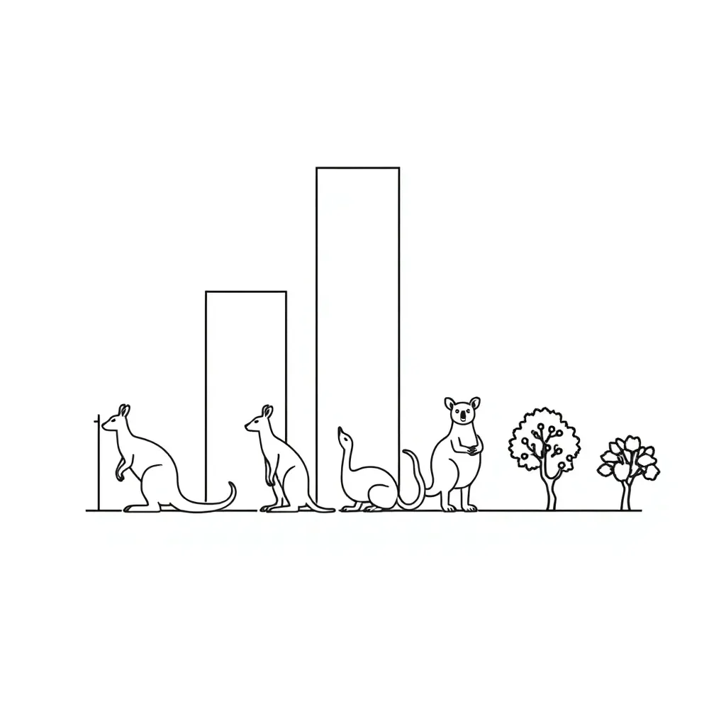 Garden with plants and data collection tools