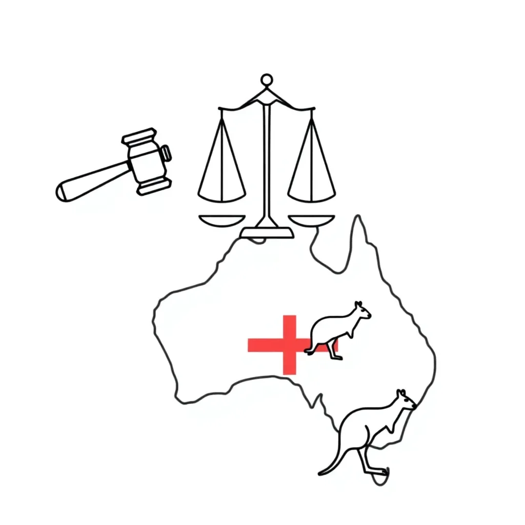 Australian court system illustration