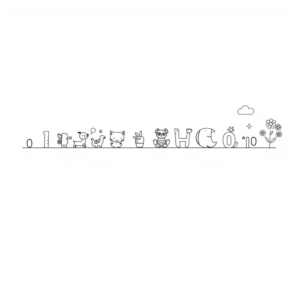 Numbers and counting illustration