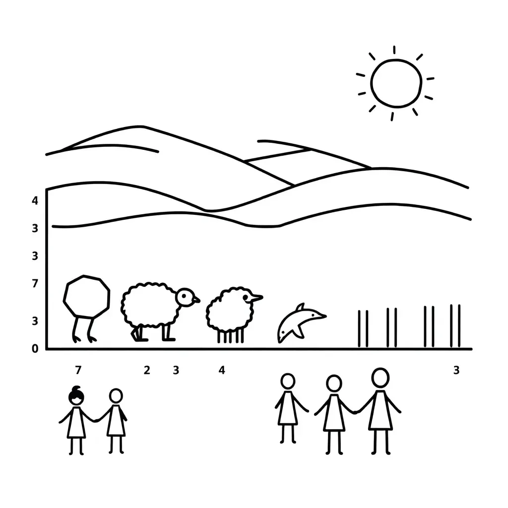 Data charts and graphs illustration