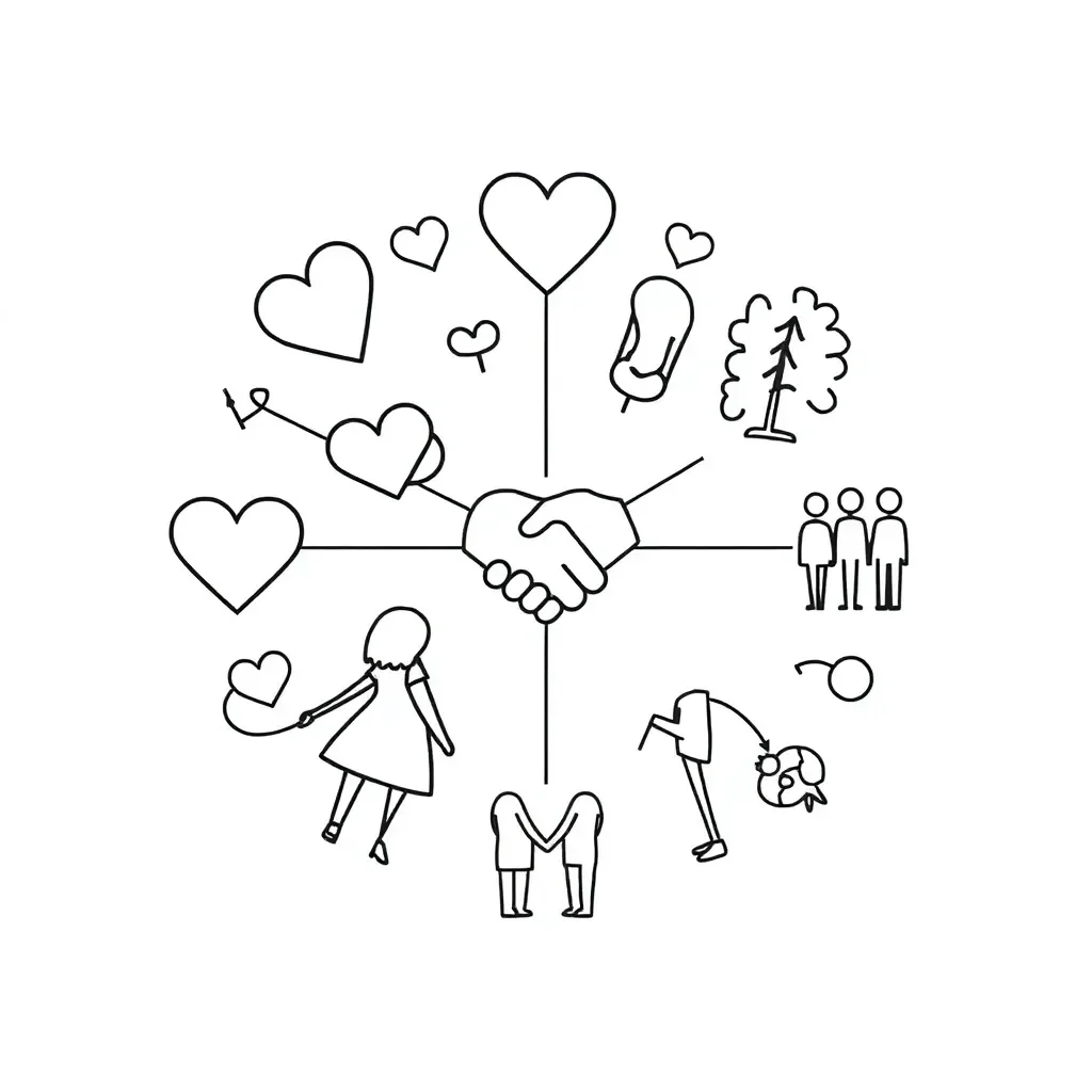 Family and relationships illustration
