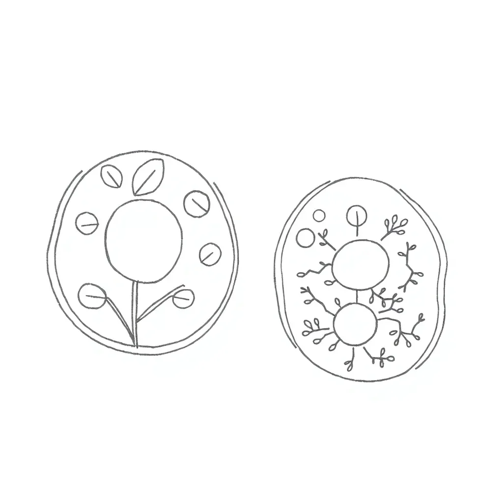 Plant and animal cell diagram