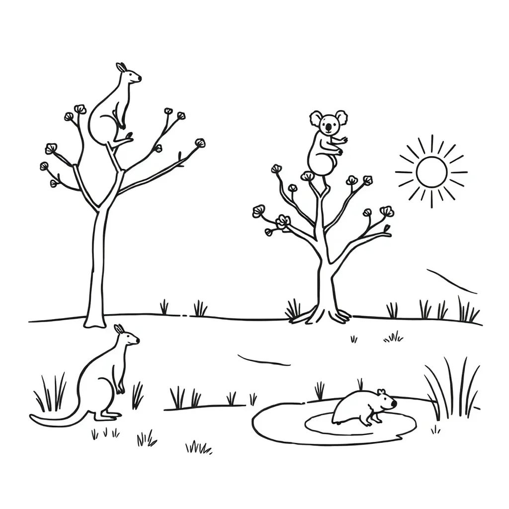 Digital storyboard illustration
