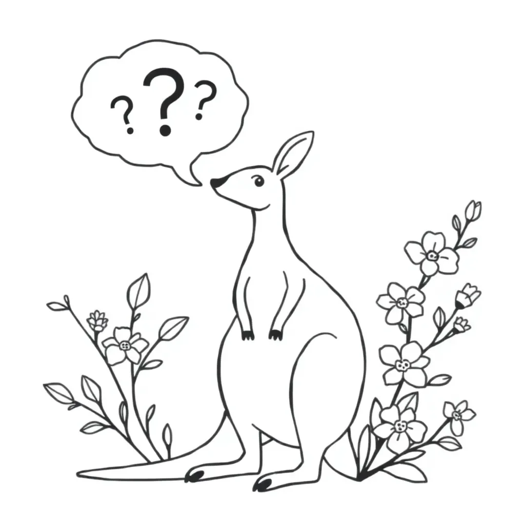 Student thinking with question marks