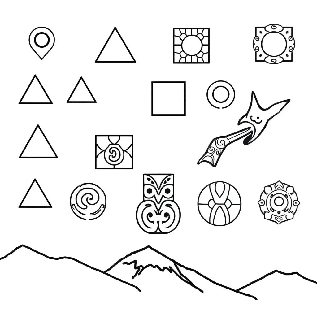 Regular polygons illustration