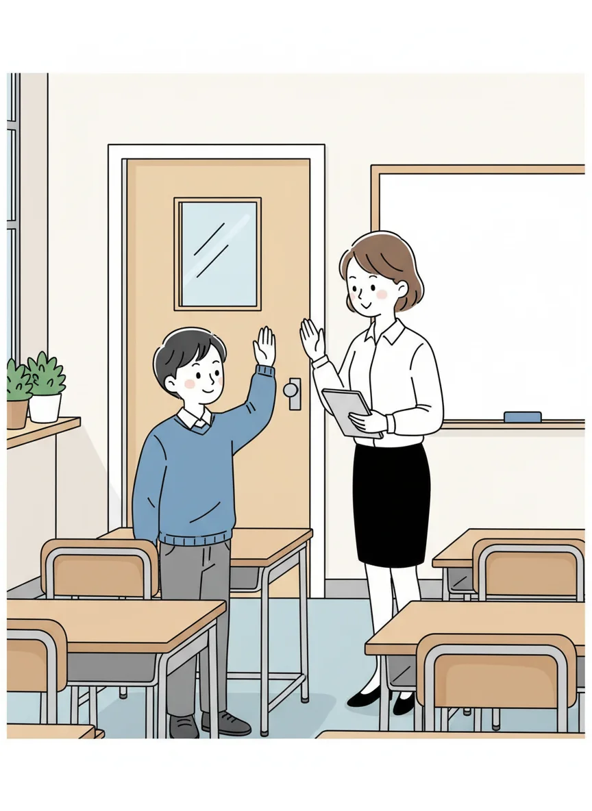 Règle 6: Ne quittez pas la classe sans permission