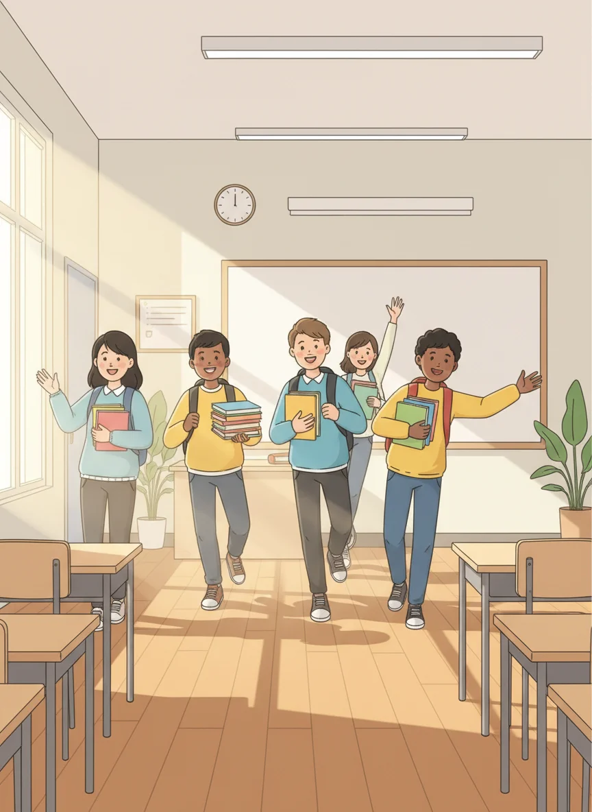 Règle 1: Venez en classe avec une énergie positive