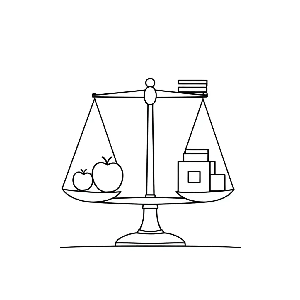 Mathematical equations and calculator illustration