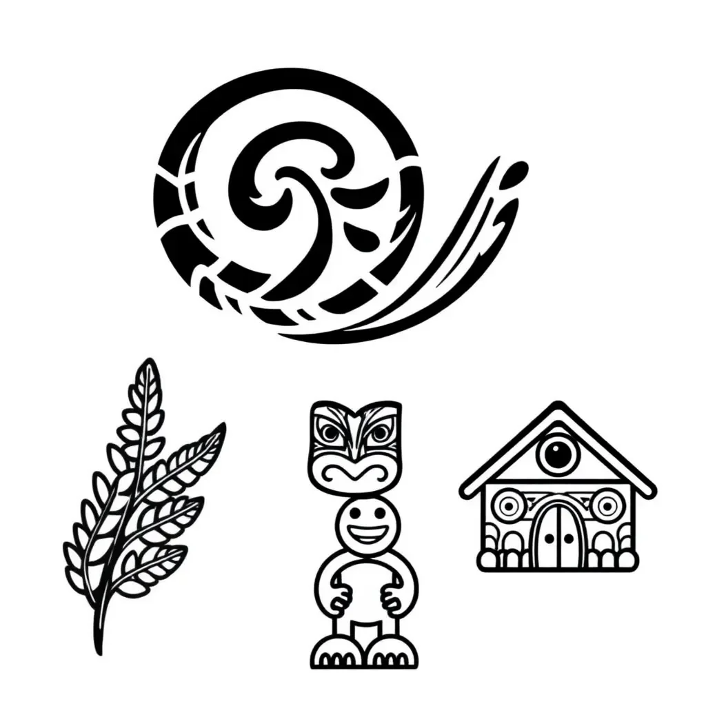 Māori cultural symbols and greetings