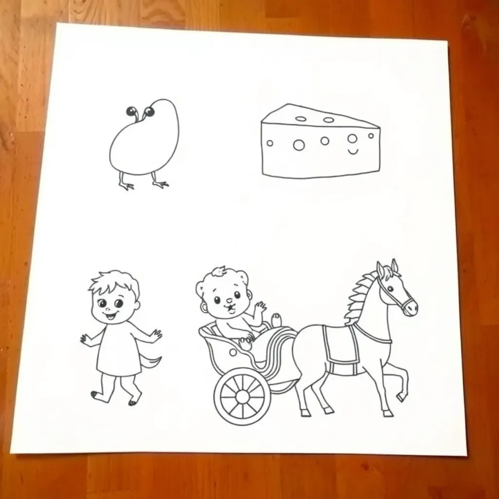 Child writing with pencil