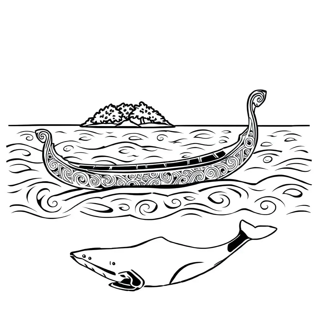 Whaling ship and whales in New Zealand waters