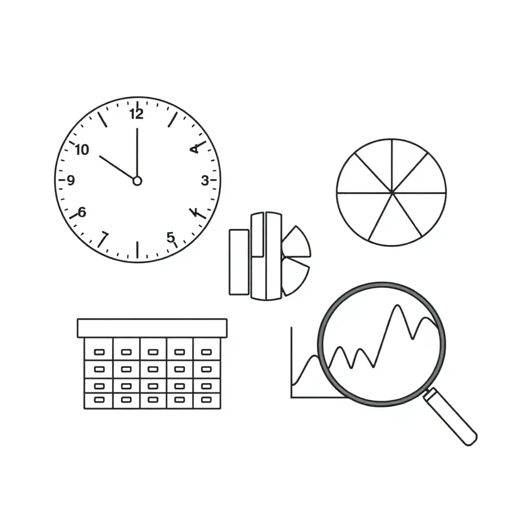 Time-series graph illustration