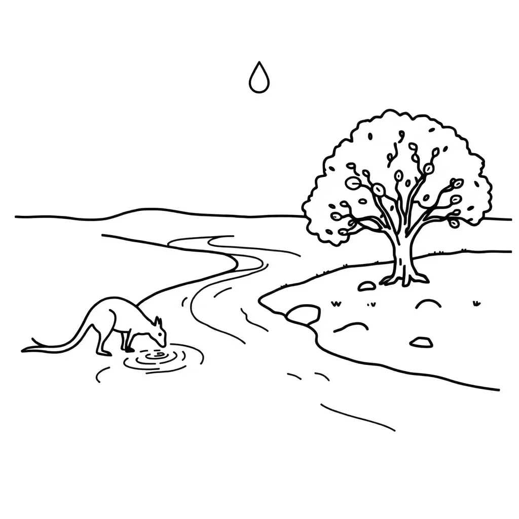 Global water resources illustration