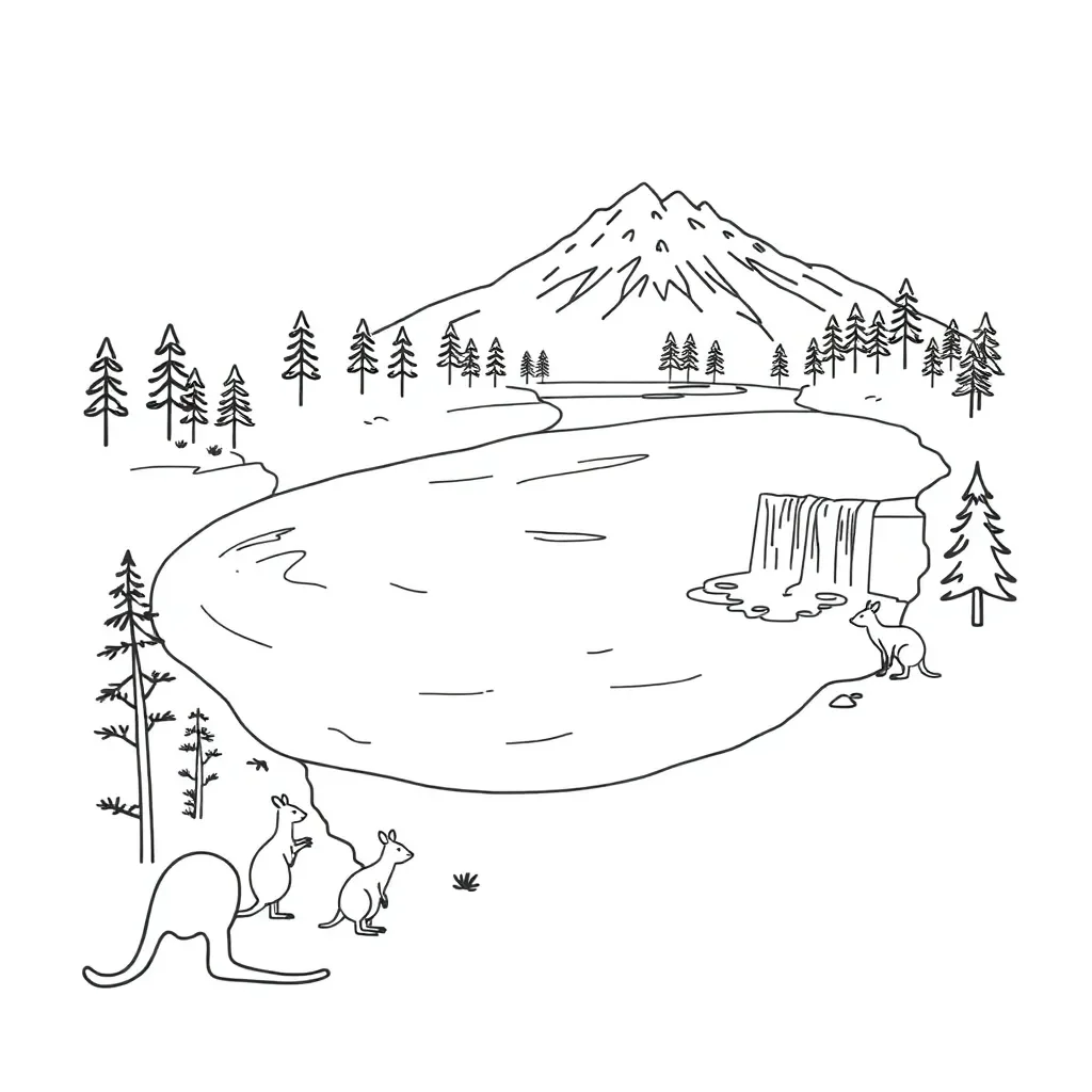 Global water resources illustration