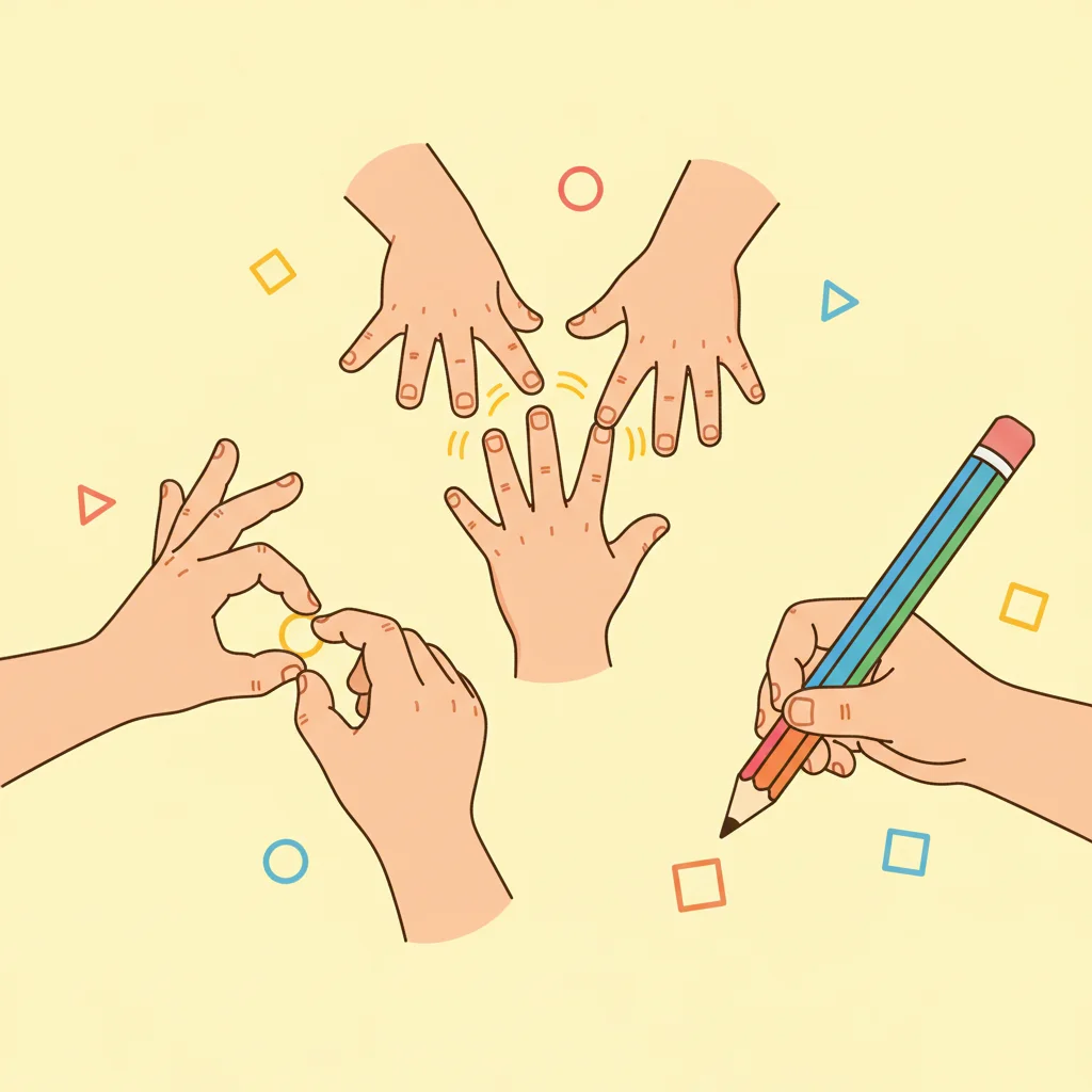 Warm-Up: Finger Exercises and Pencil Grip Check