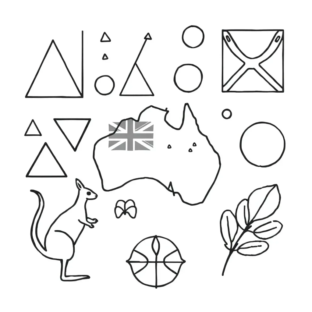 Geometric shapes and angles illustration
