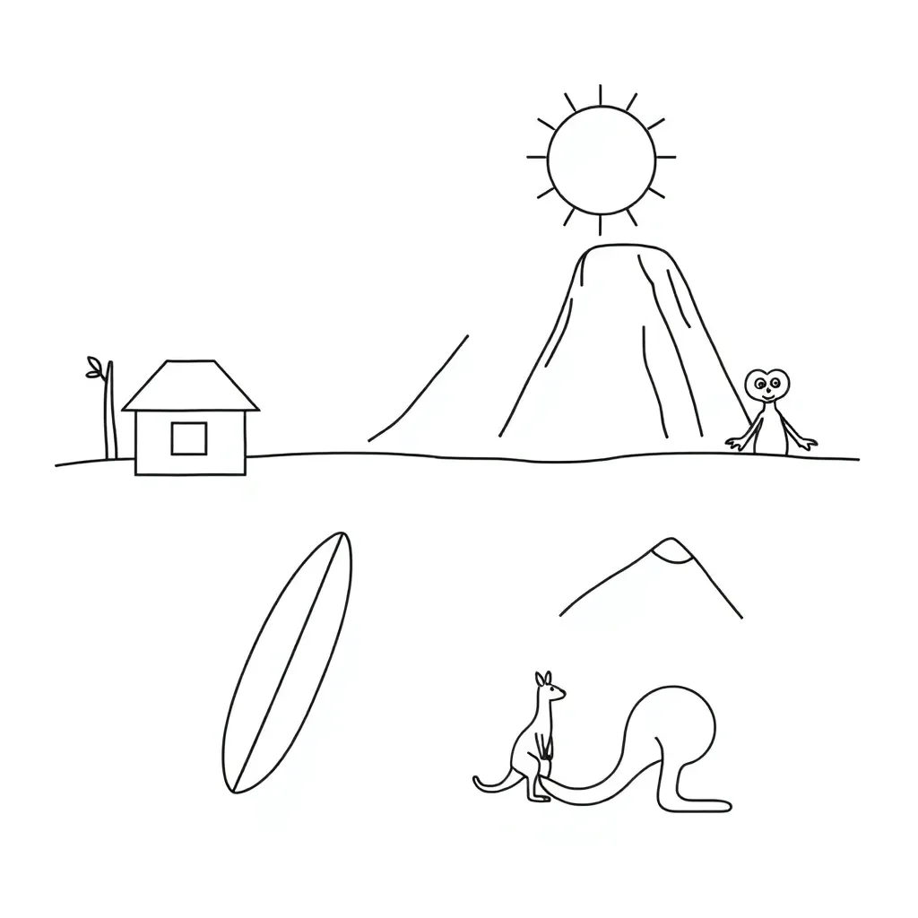 2D shapes illustration