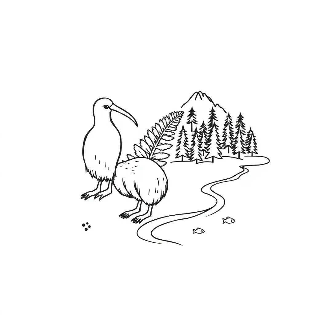 Various animals in their habitats