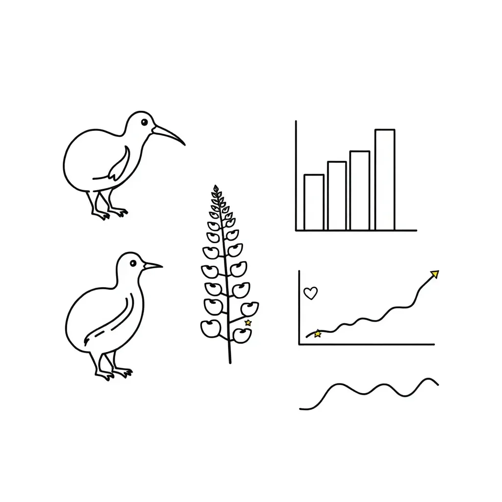Statistical graphs and charts illustration