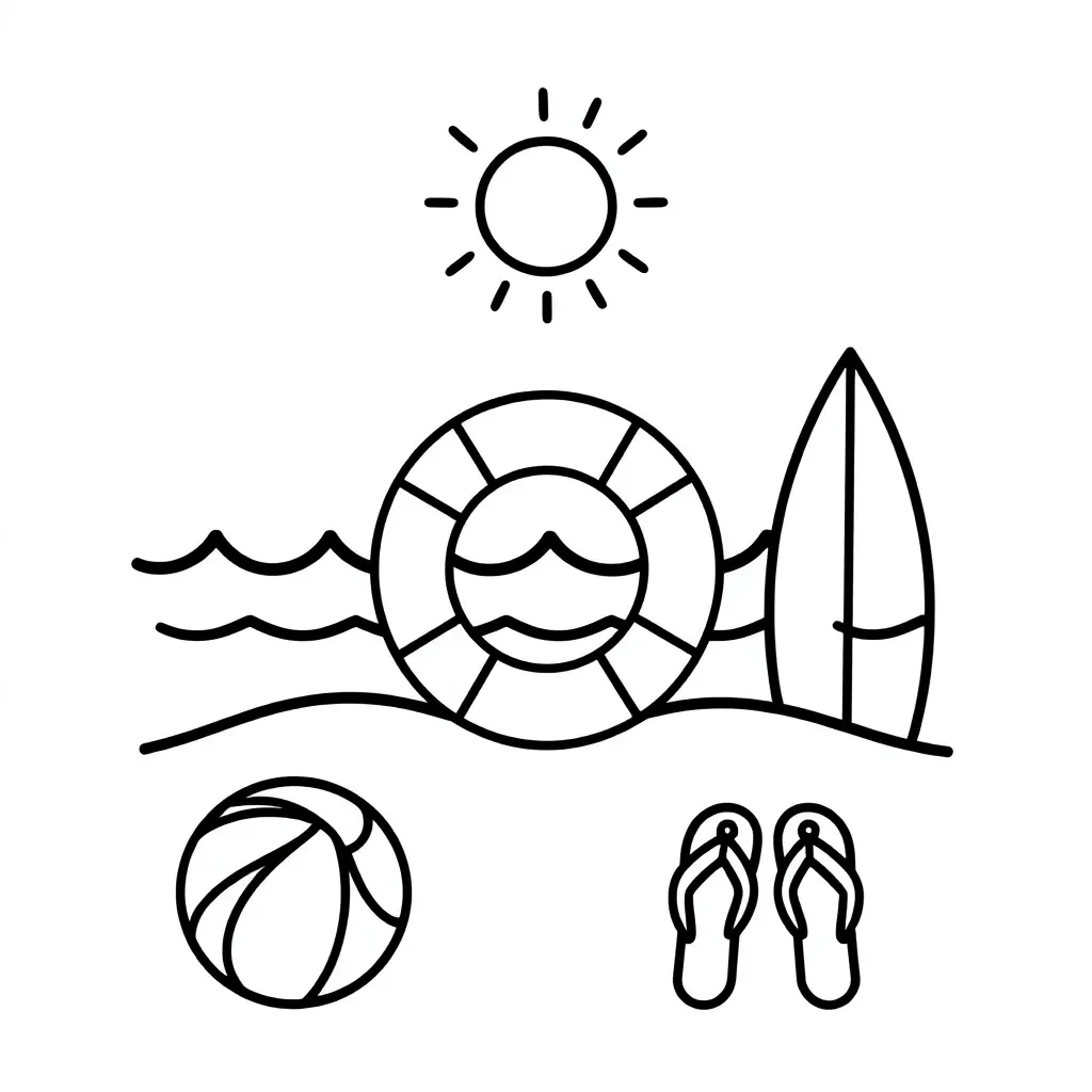 Children swimming safely with adult supervision