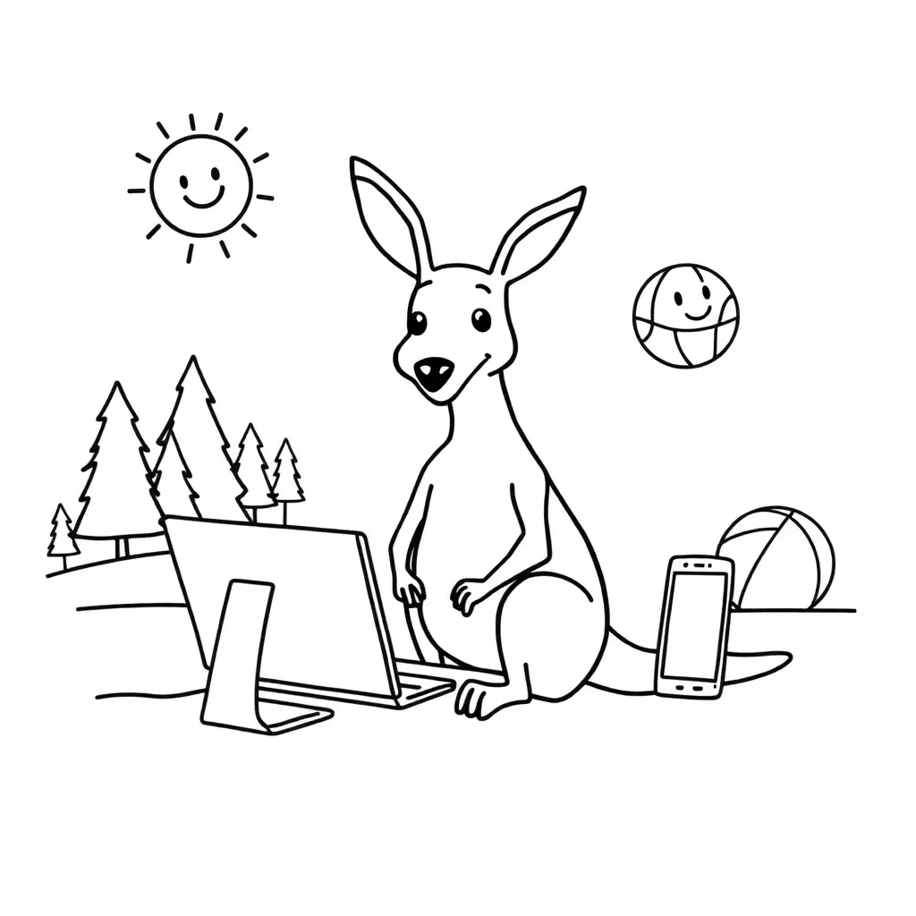 Digital wellbeing illustration