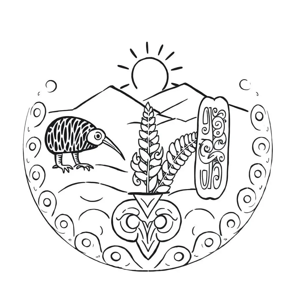 Calculator and coins illustration