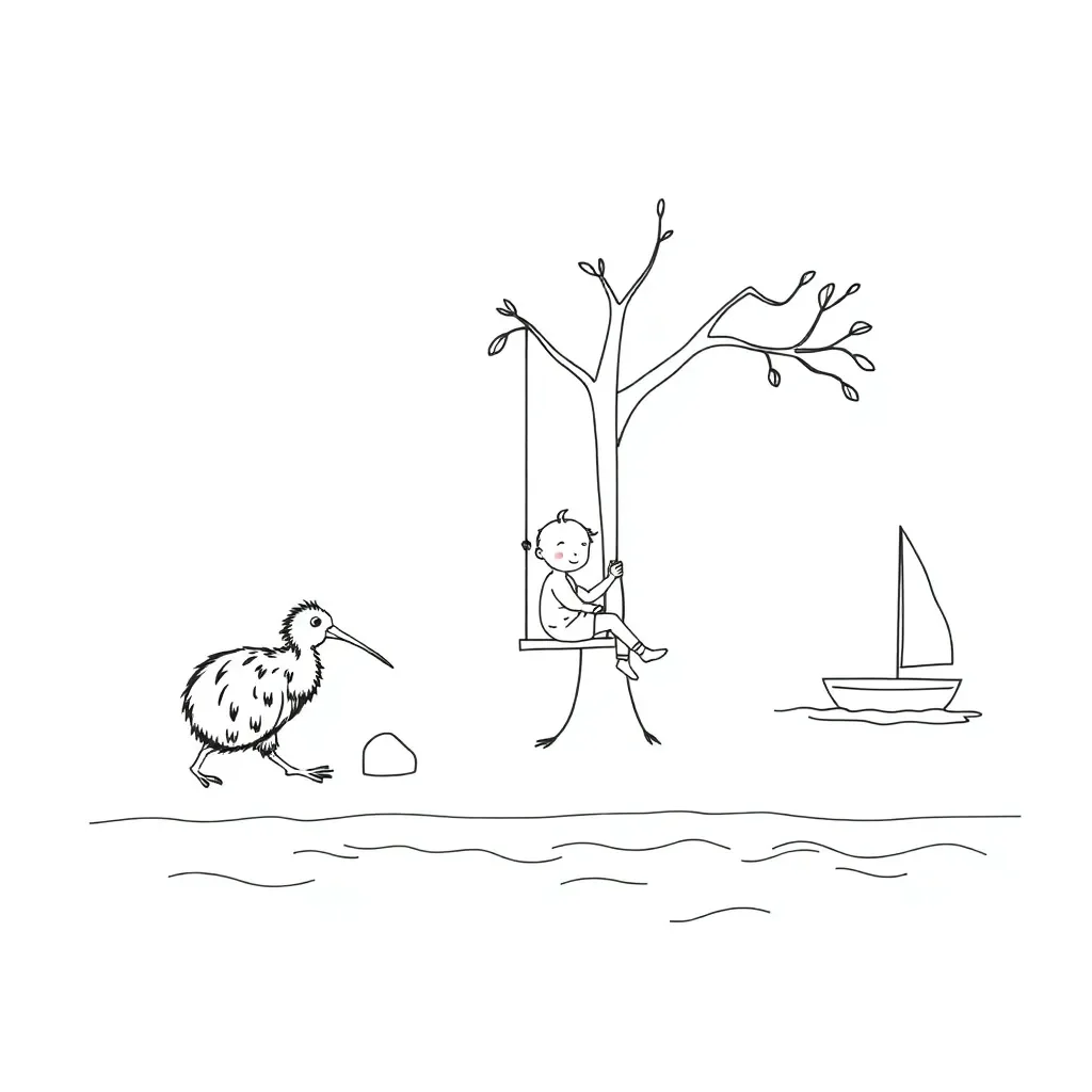 Forces and motion illustration showing push and pull arrows