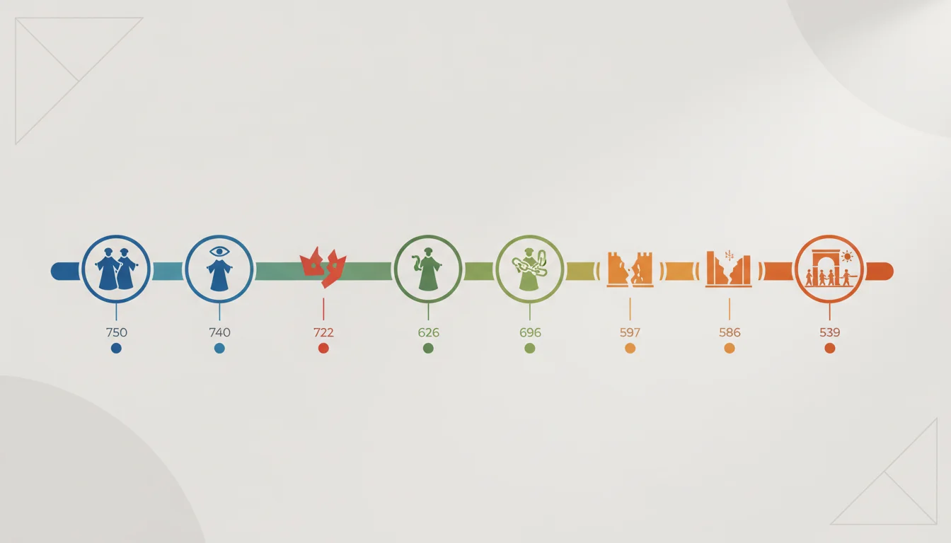 The Prophetic Period Timeline: 750-500 BCE