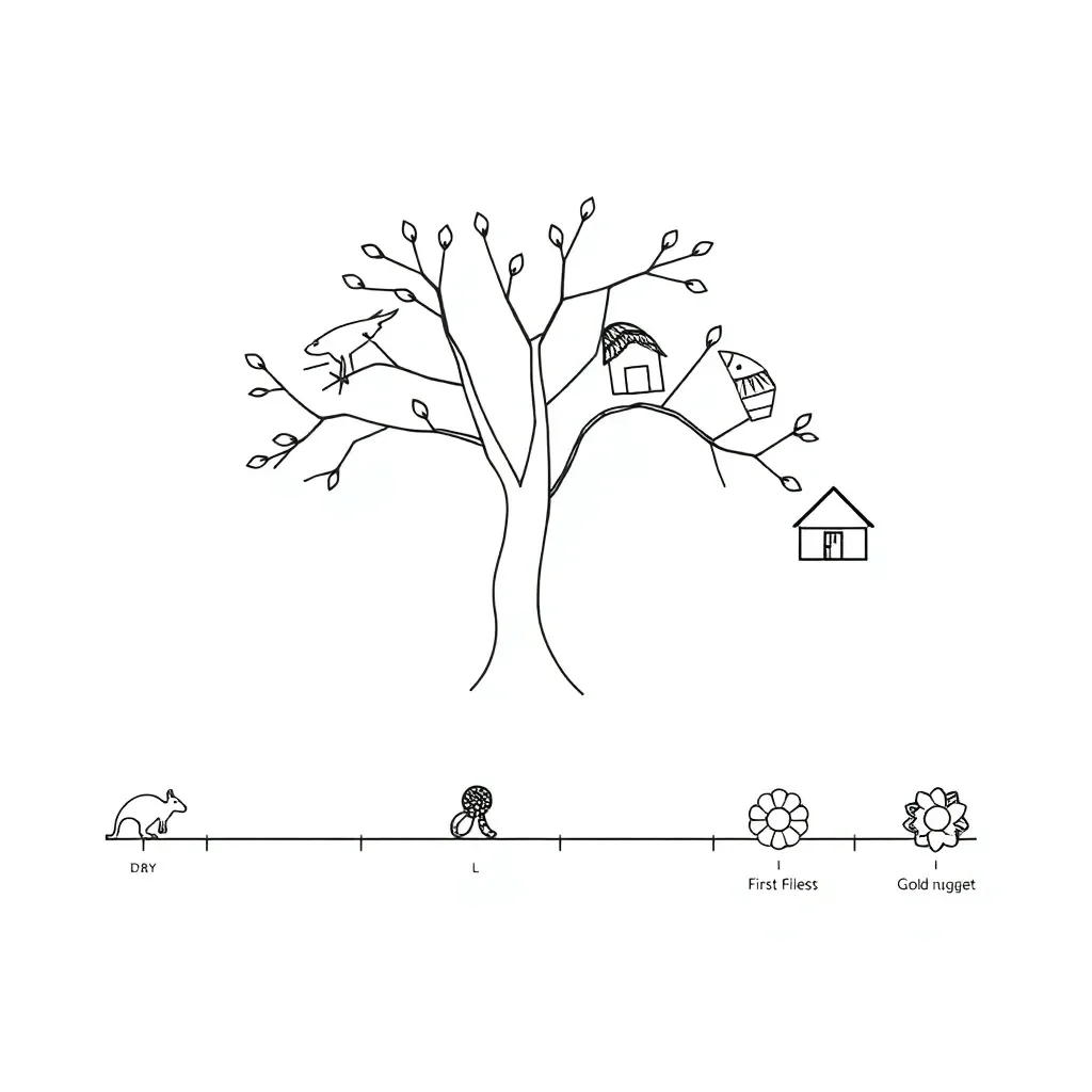 Family timeline illustration