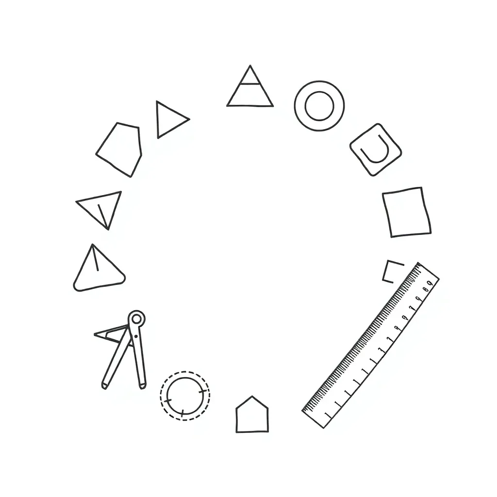 Circle with centre, radius, chord and tangent illustrated