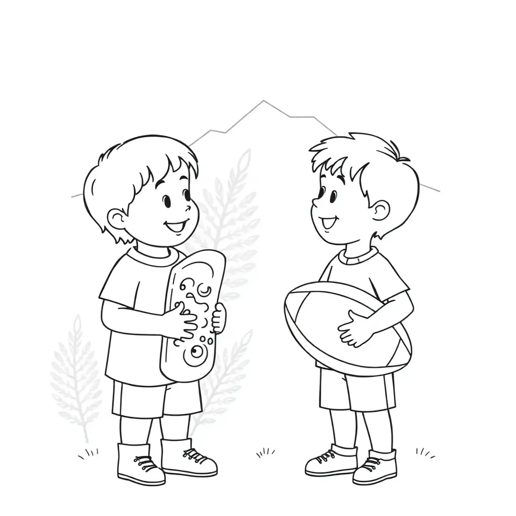 Two students having a conversation
