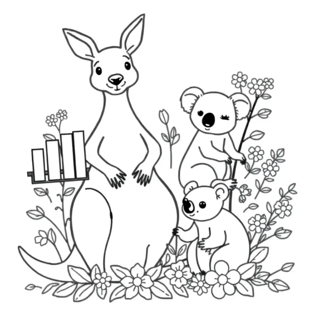 Graph and statistics illustration