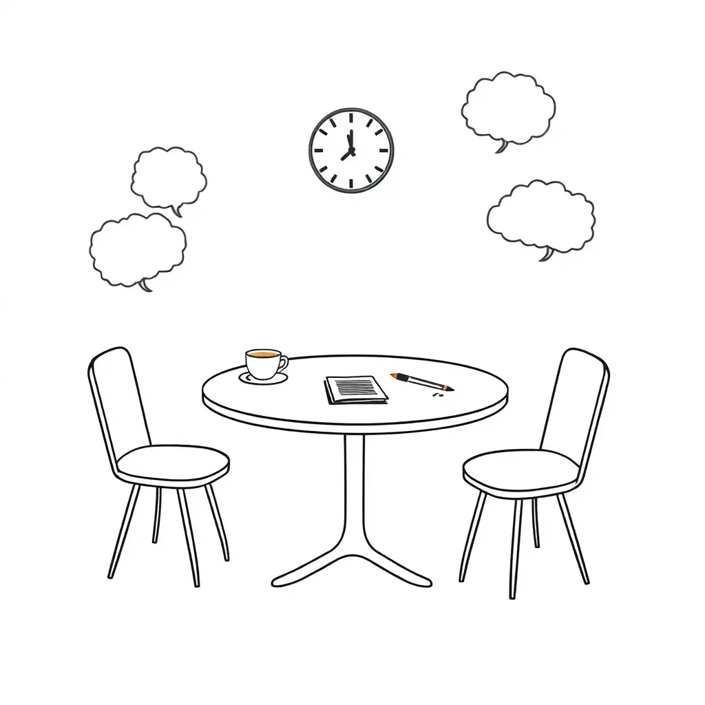 Business meeting illustration