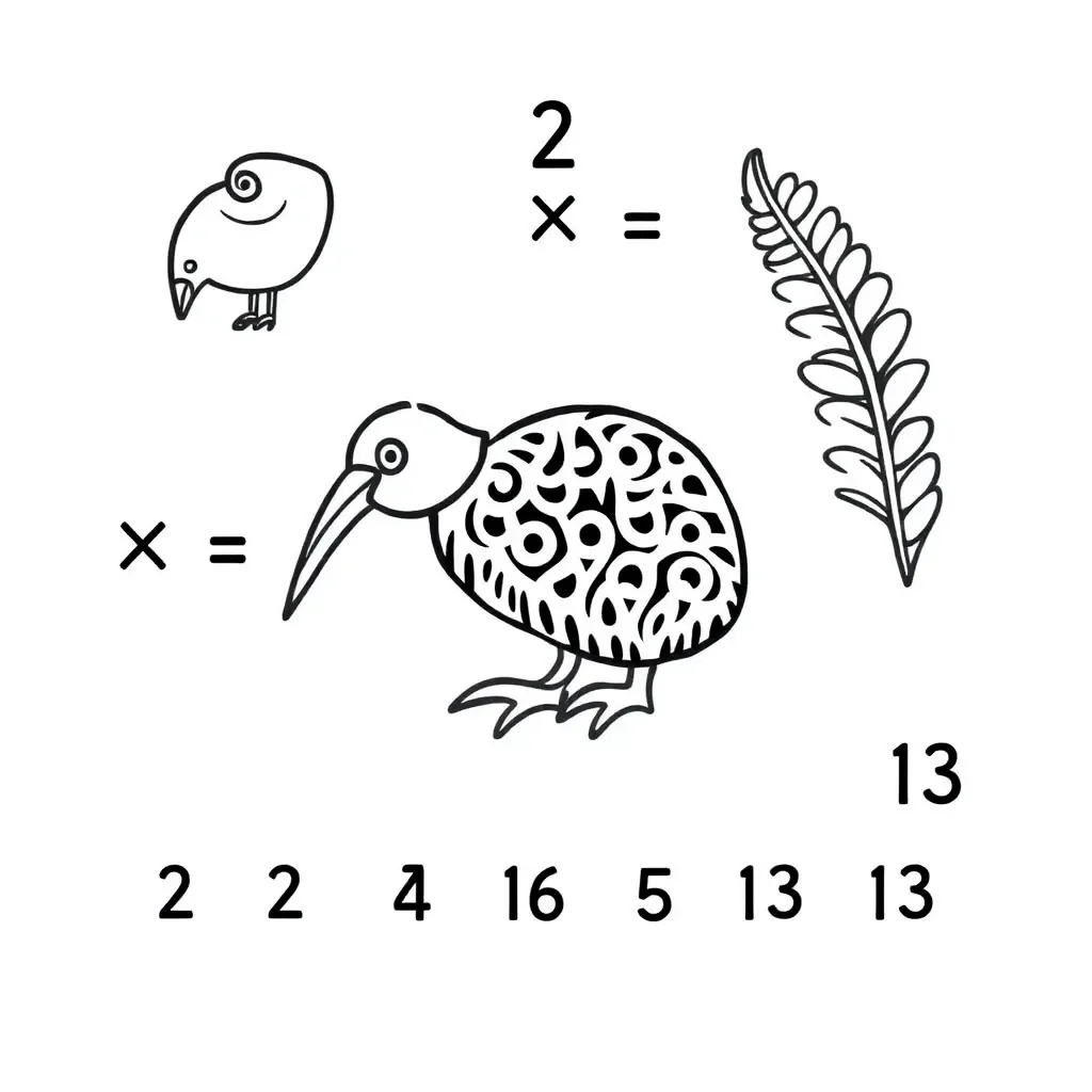 Multiplication tables illustration