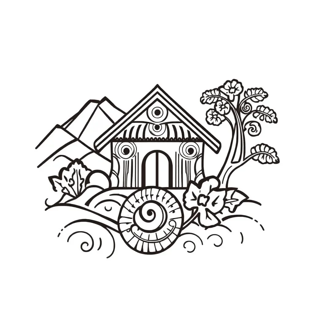 Māori whakapapa tree illustration