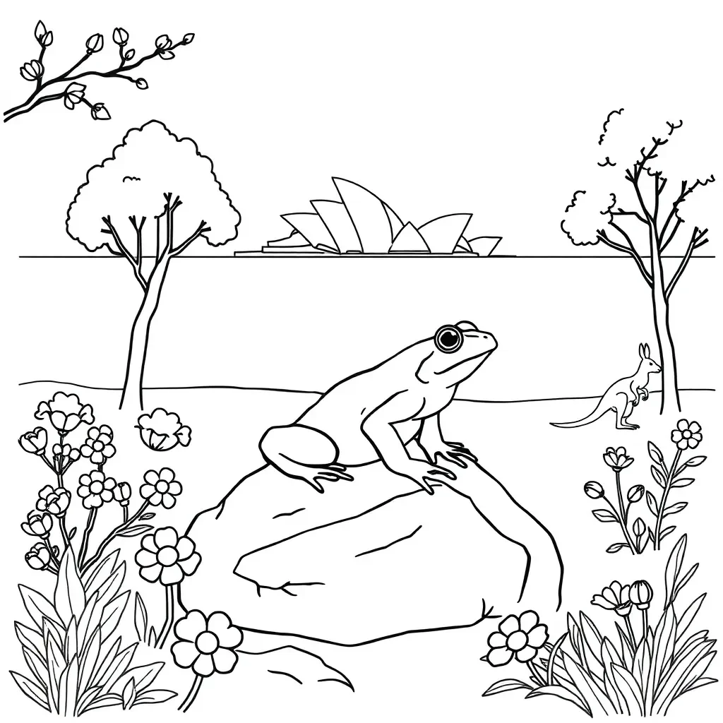 Cane toad illustration