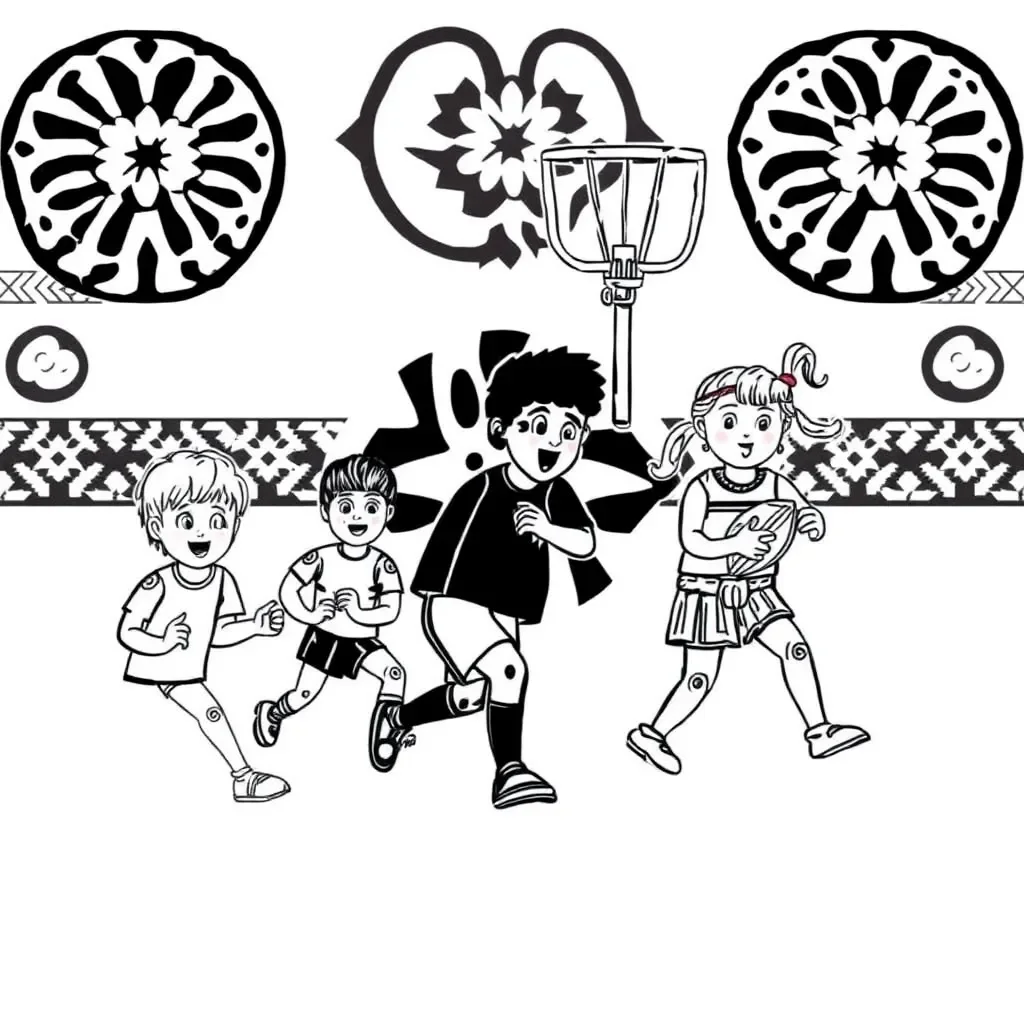 Sports movement strategies illustration