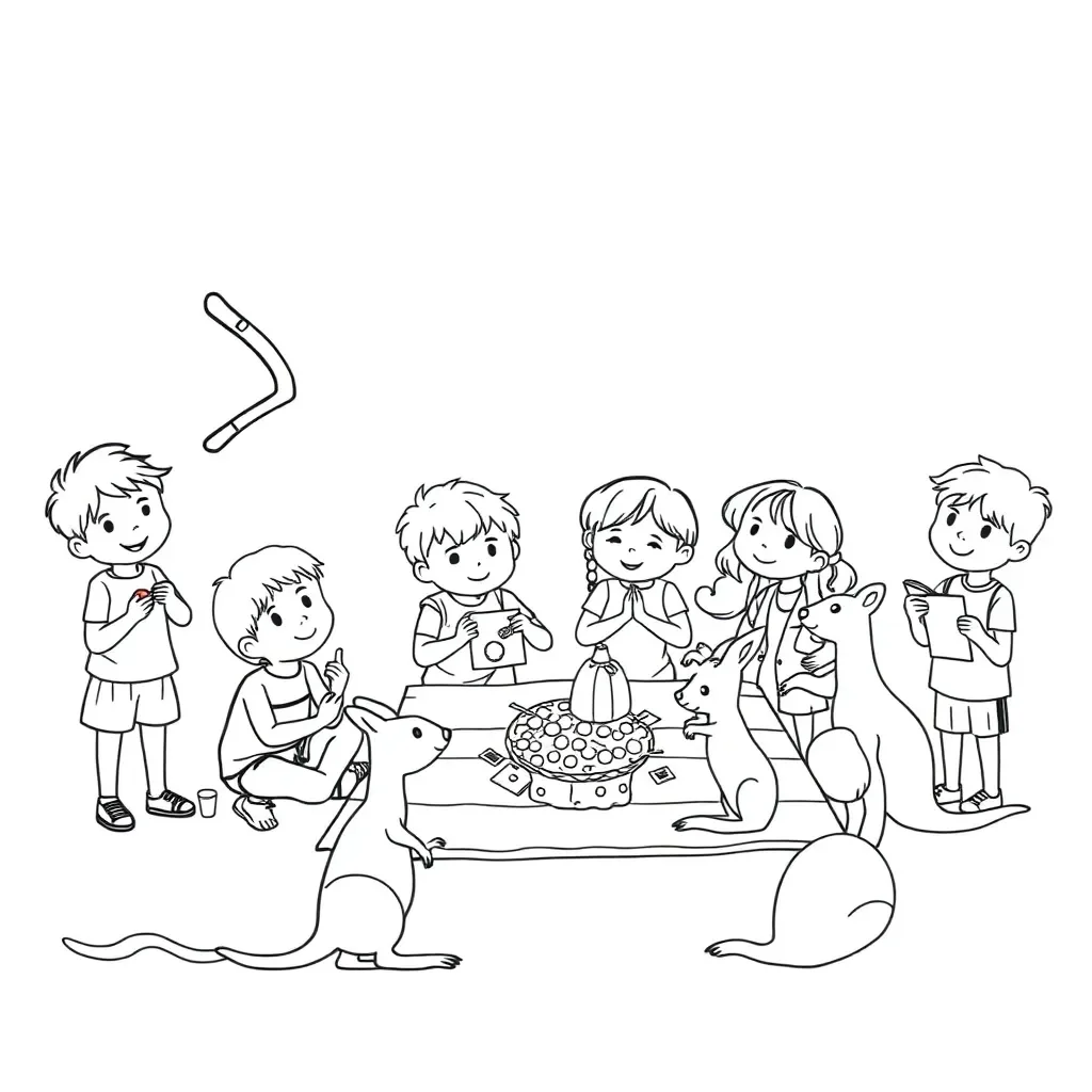 French profile worksheet illustration