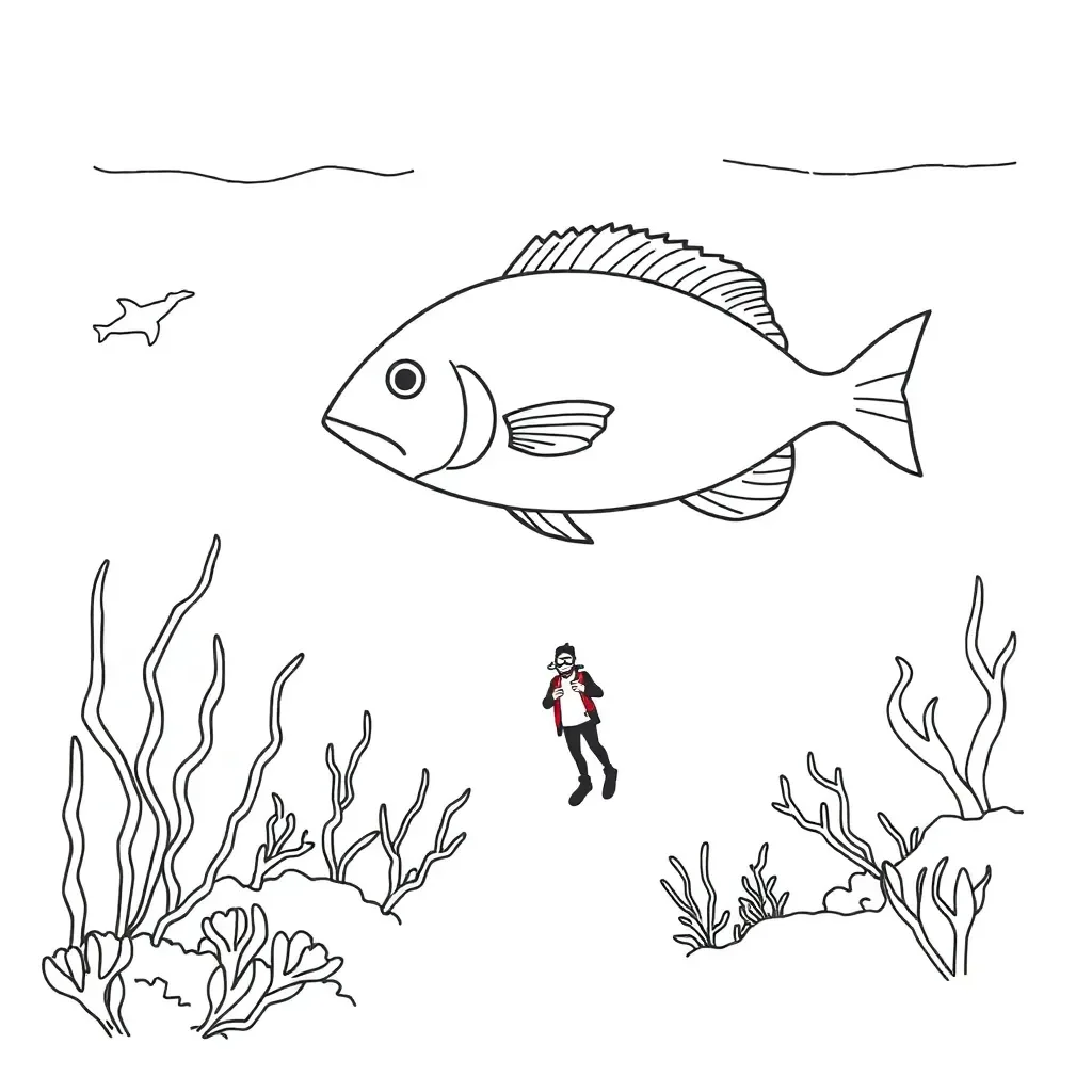 Blueback book illustration
