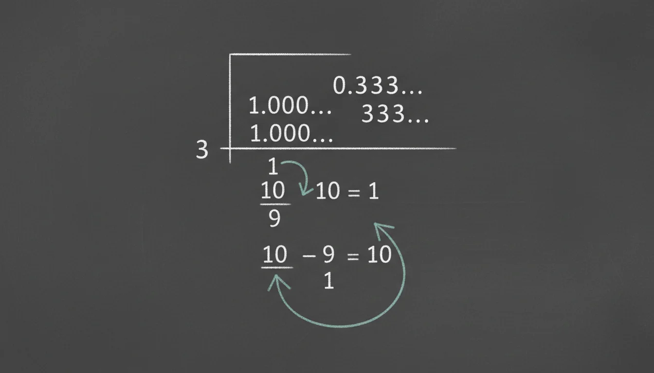 Converting 1/3 to a Recurring Decimal