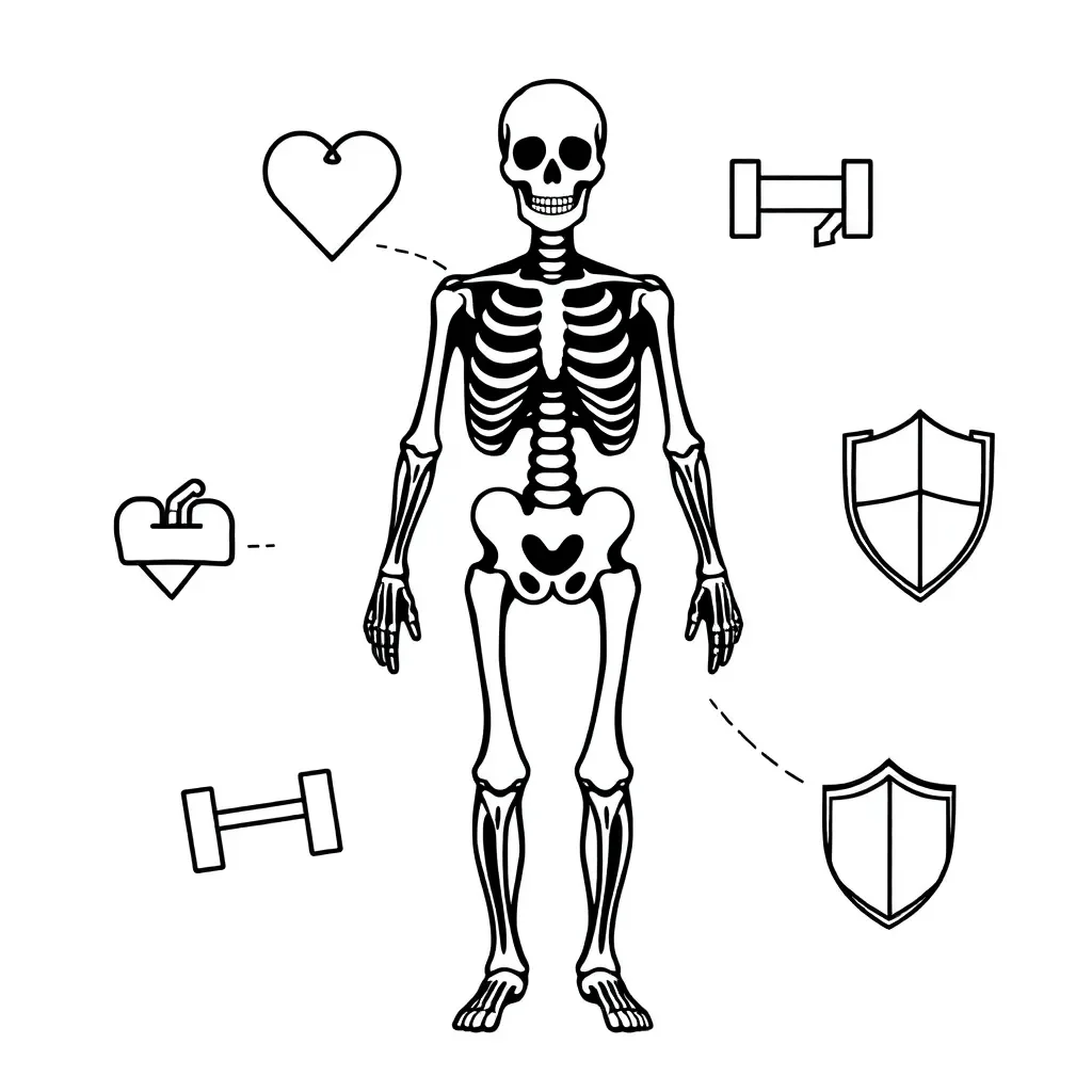 Animal skeleton diagram