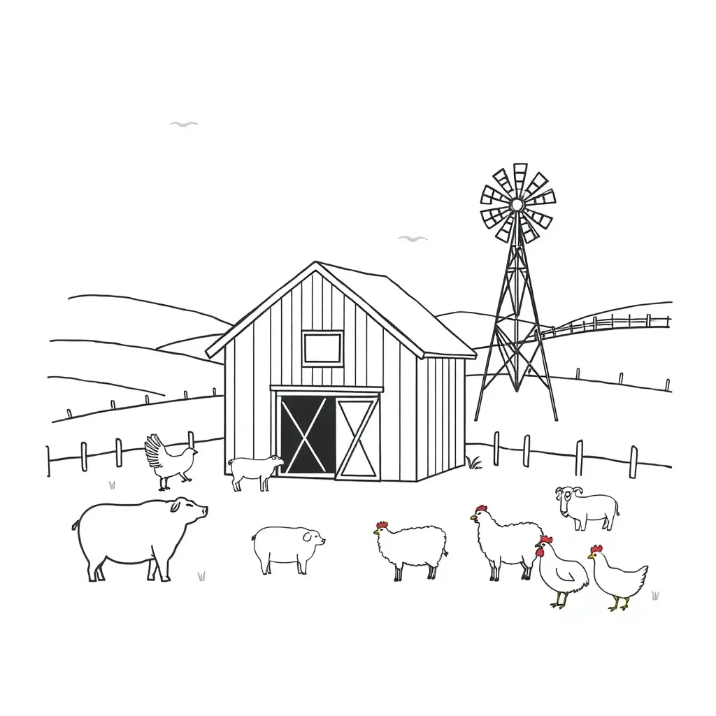 Animal Farm book illustration
