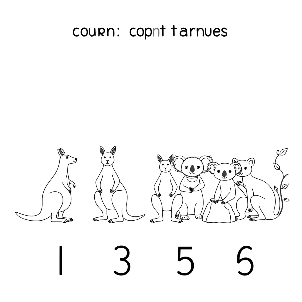 Two groups of objects for counting