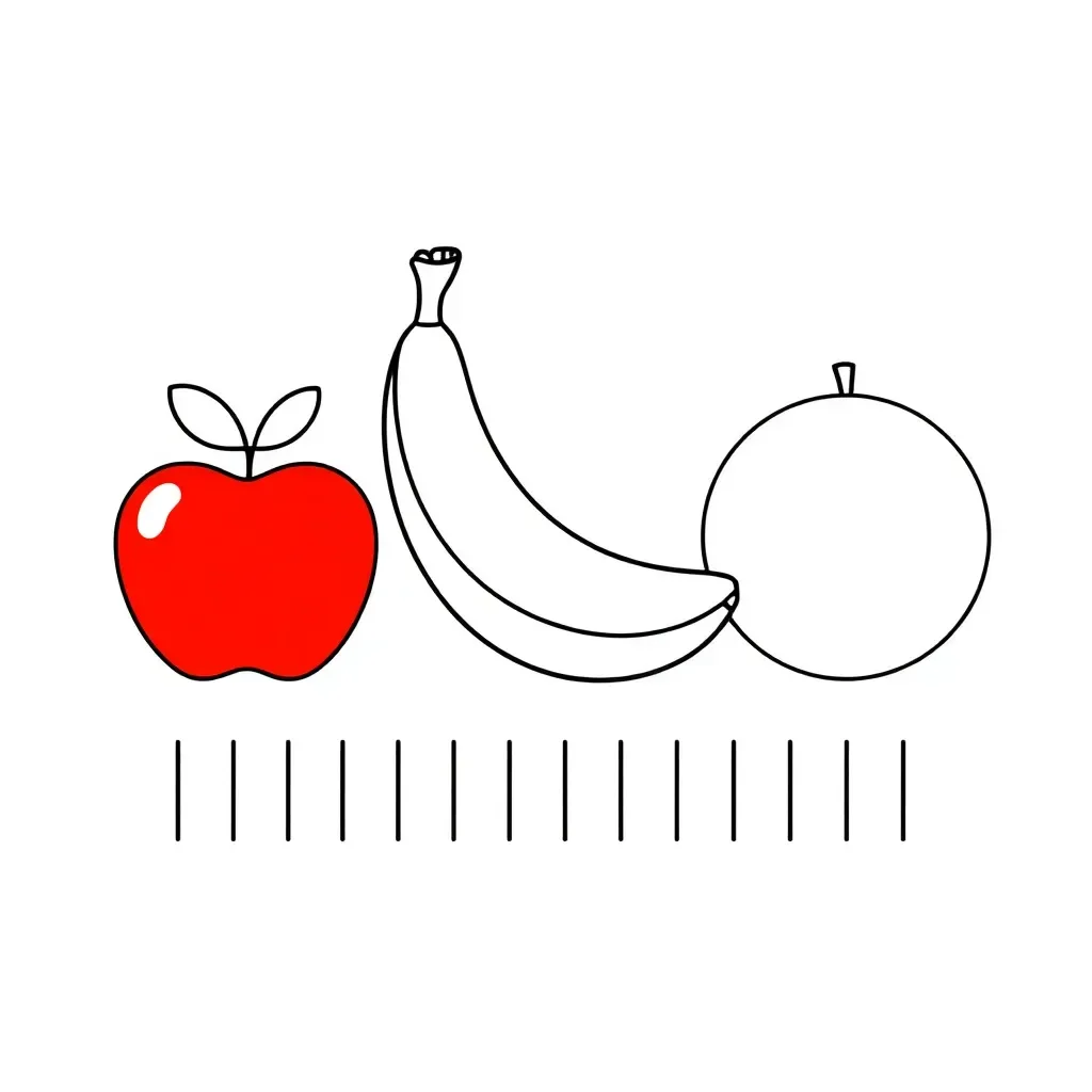 Various fruits including apples, bananas and oranges